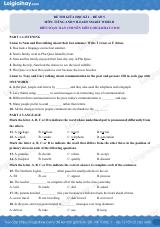 Đề thi giữa kì 1 Tiếng Anh 9 iLearn Smart World - Đề số 5